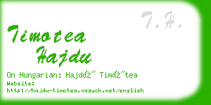 timotea hajdu business card